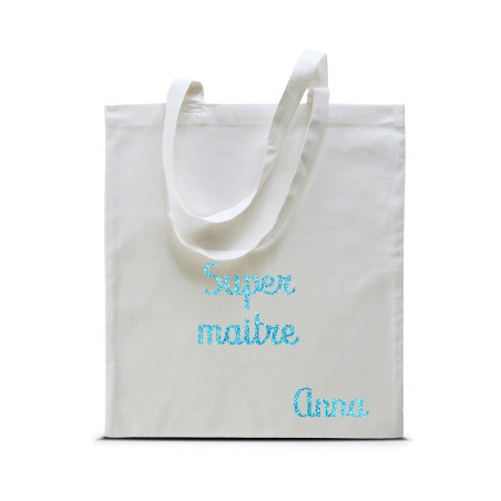 Tote bag personnalisé Super Maitre