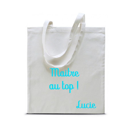 Tote bag personnalisé Maitre au top