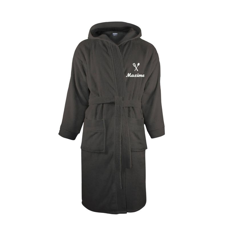 Peignoir Enfant Personnalisé Brodé Prénom - Flanelle Douce - Tailles 90 à 130 - Idéal Après Le Bain - Garçon Fille 1-7 Ans