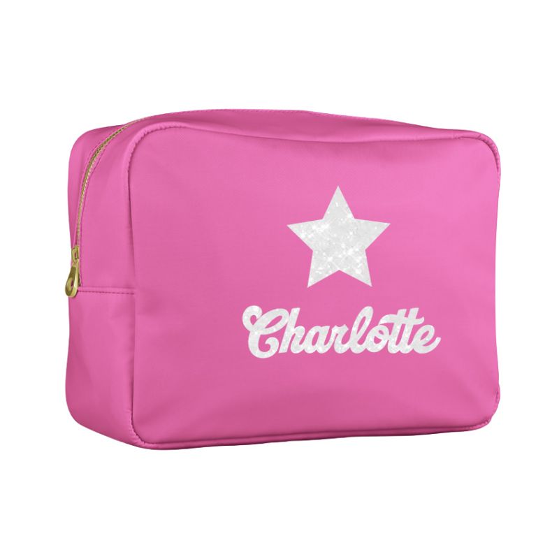 Trousse de toilette Framboise personnalisée – prénom et motif