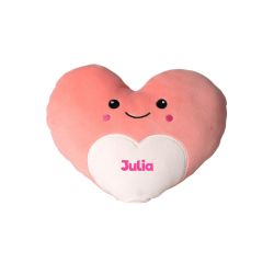 Cœur en peluche Squidgy personnalisée – prénom ou message