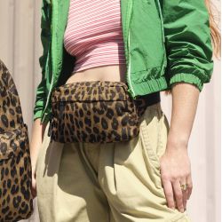 Sac banane léopard personnalisé au prénom